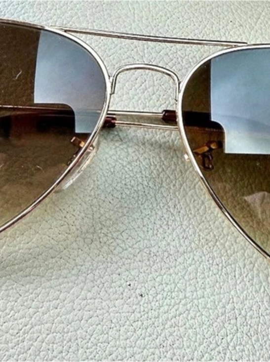 Ray-Ban Accessories - Ray-Ban RB3025 Aviator Gradient Sunglasses Brown & Gold